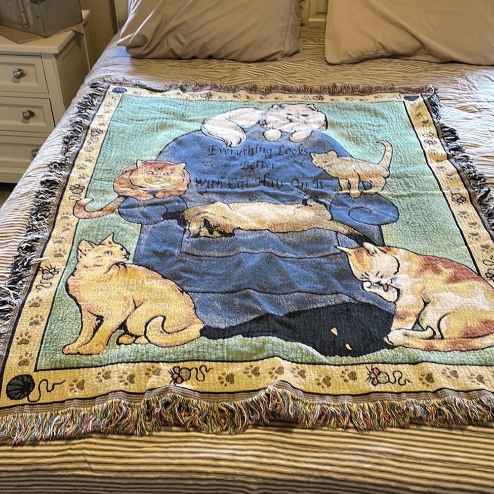 Cat throw! Small blanket